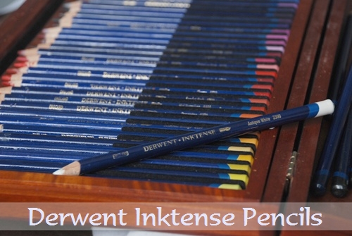 Derwent Inktense pencils in box image