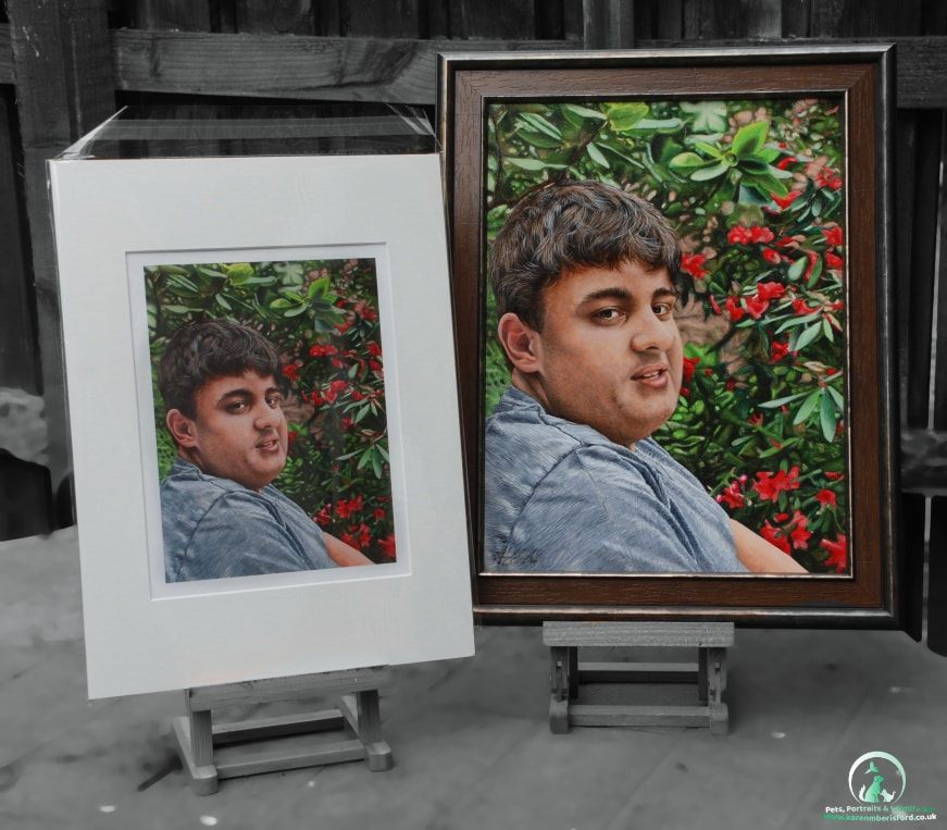Acrylic painting and giclee print of Matthew