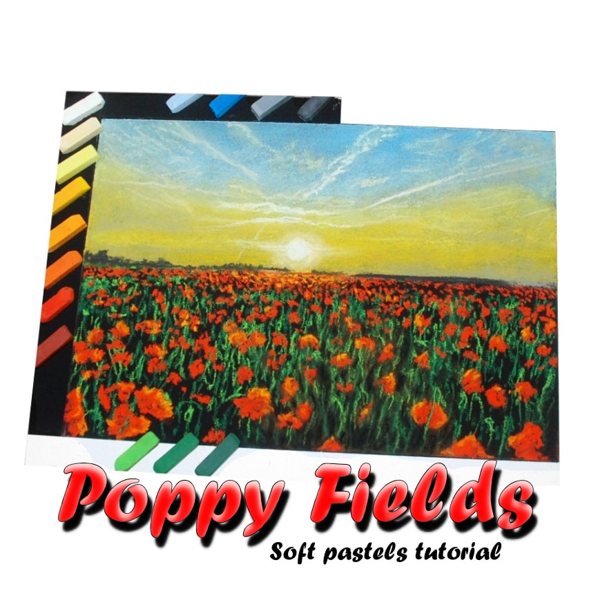 Poppy fields soft pastel tutorial advert