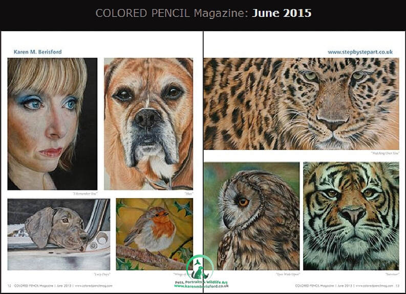 Colored pencil Magazine Karen M Berisford's pencil Gallery June 2015